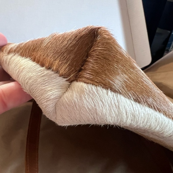Genuine leather hair on hide tote bag by Ranch Junkie - Picture 7 of 8